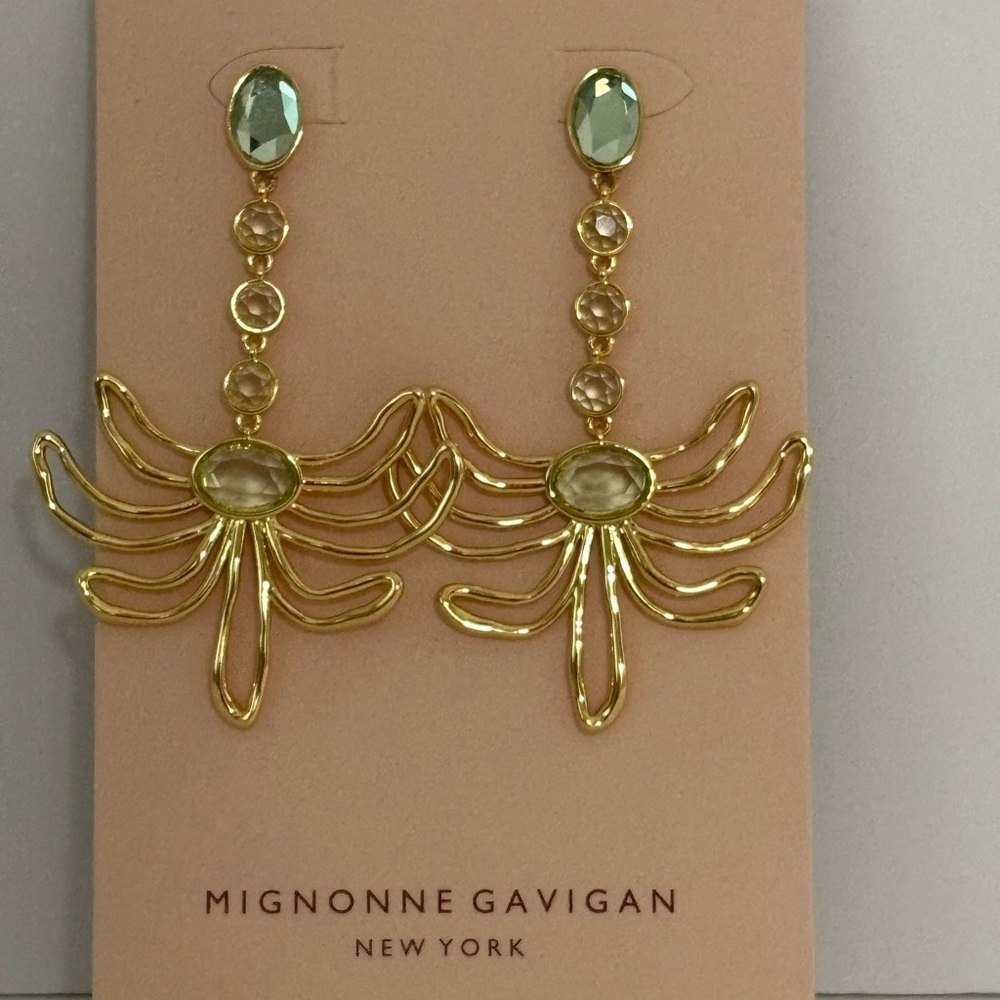 Brand New Mignonne Gavigan Maribel Crystal Drop Earrings